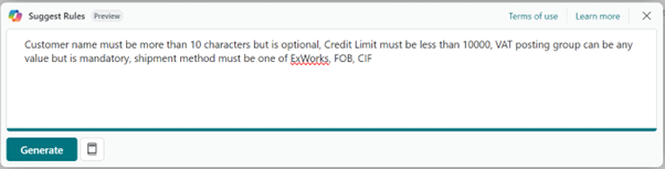 a screenshot showing copilot within data validation